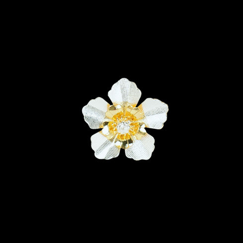 Pure Silver Golden Silver Flowers 6g